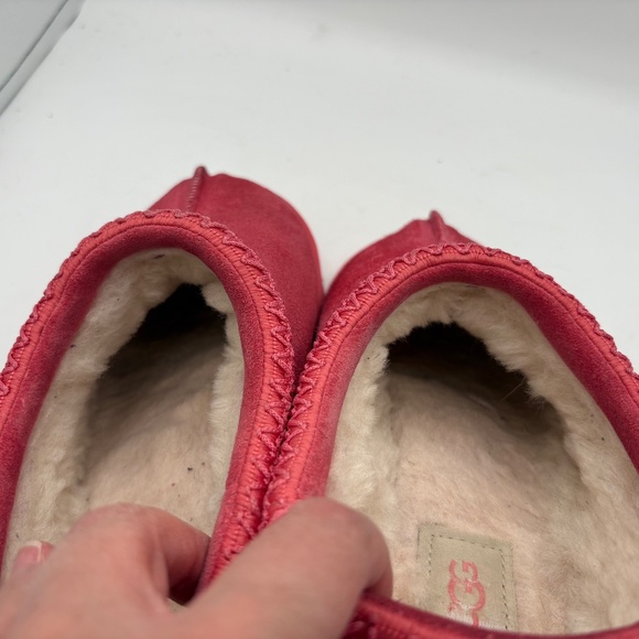Ugg Australia Tasman Pink Shearling Lined Comfort Slippers Size 8 - Picture 6 of 15